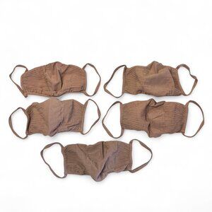 5 Pack SKIMS Seamless Face Mask Reusable Neutral Minimalist - SIENNA NWOT